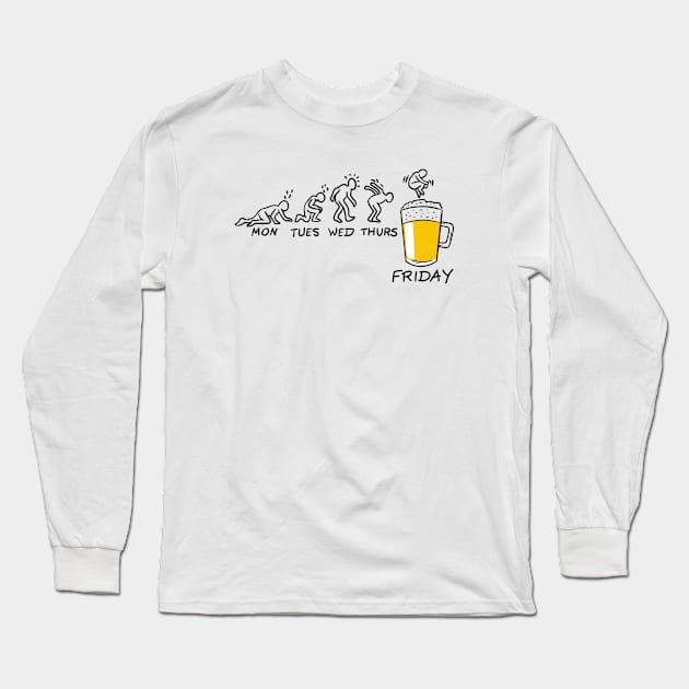 Born to Drink Long Sleeve T-Shirt by simokava